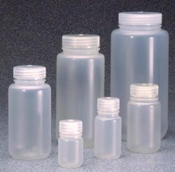Wide-mouth packaging bottles Nalgene™ PPCO, with closure, PP | Volume ml : 125